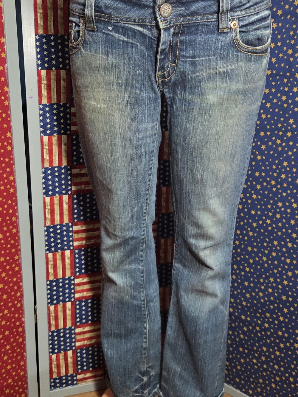 **American Eagle Outfitters Women’s Light Blue Boot Cut Jeans** - Picture 2 of 11